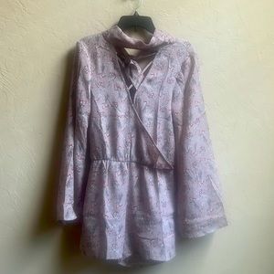 NWT Dance & Marvel size S bell sleeve floral dress skort